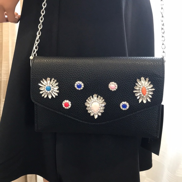 Steve Madden Black Clutch - Picture 2 of 8